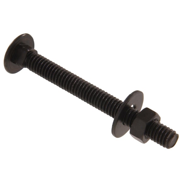 Ornatus Outdoors Carded - Gate Fastener Carriage Bolts, Black - 0.312 x 5 in. OR3993117 - main
